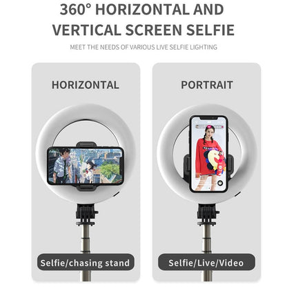 Portable 4-in-1 Selfie Stick with Tripod & LED